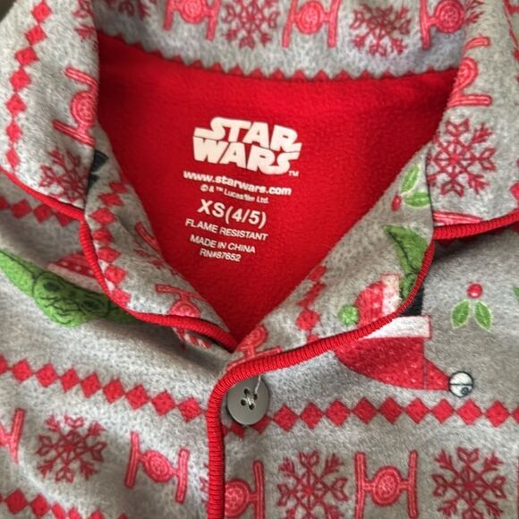 Star Wars Pajama set, toddler, holiday, Disney, matching set, flannel, cozy - Picture 3 of 5